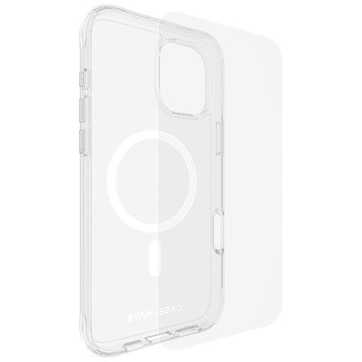 [CM054366] Case-mate - Protection Pack Tough Magsafe Case And Glass Screen Protector For Apple Iphone 16 Plus - Clear