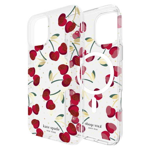 [KS054388] Kate Spade - Protective Magsafe Case For Apple Iphone 16 Plus - Cherry Dot