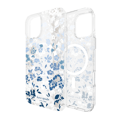 [KS054380] Kate Spade - Protective Magsafe Case For Apple Iphone 16 Plus - Flowerbed Blue