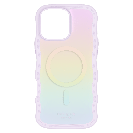 [KS054476] Kate Spade - Wavy Magsafe Case For Apple Iphone 16 Pro Max - Opal Iridescent