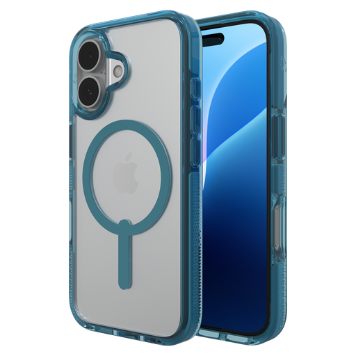 [702315058] Zagg - Santa Cruz Snap Magsafe Case For Apple Iphone 16 - Retro Blue
