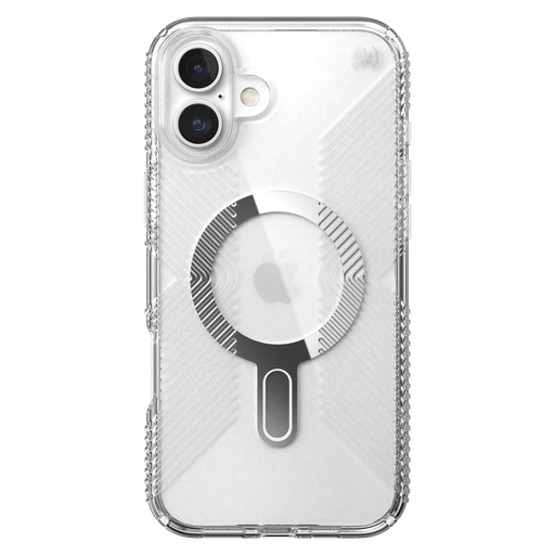 [150716-3199] Speck - Presidio Perfect Clear Grip Case With Clicklock For Apple Iphone 16 Plus - Clear