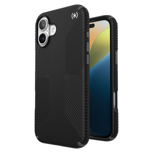 [150767-3205] Speck - Presidio2 Grip Magsafe Case With For Apple Iphone 16 Plus - Black