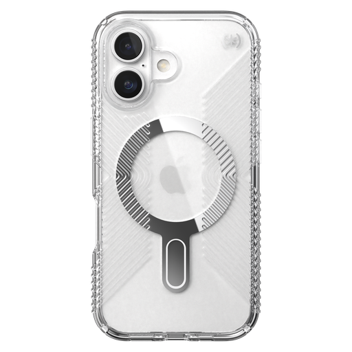 [150692-3199] Speck - Presidio Perfect Clear Grip Case With Clicklock For Apple Iphone 16 - Clear