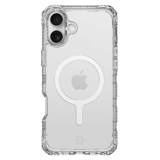 [AP6N-MGCLR-TRPR] Itskins - Supremer Clear Magsafe Case For Apple Iphone 16 - Transparent White Print
