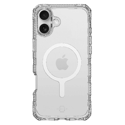 [AP6R-MGCLR-TRPR] Itskins - Supremer Clear Magsafe Case For Apple Iphone 16 Plus - Transparent White Print