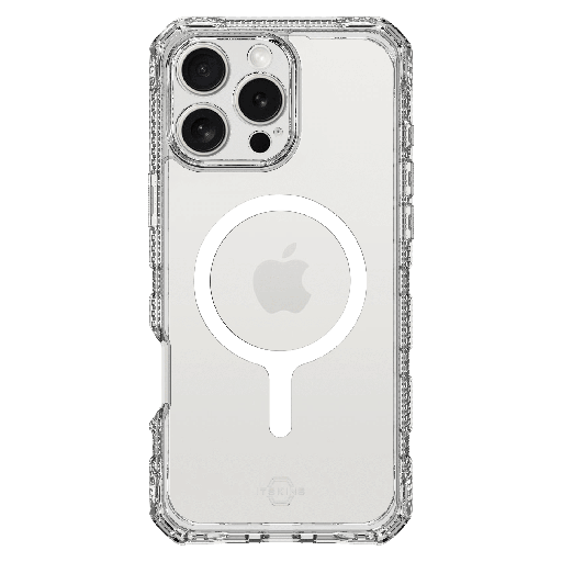 [AP6U-MGCLR-TRPR] Itskins - Supremer Clear Magsafe Case For Apple Iphone 16 Pro Max - Transparent White Print