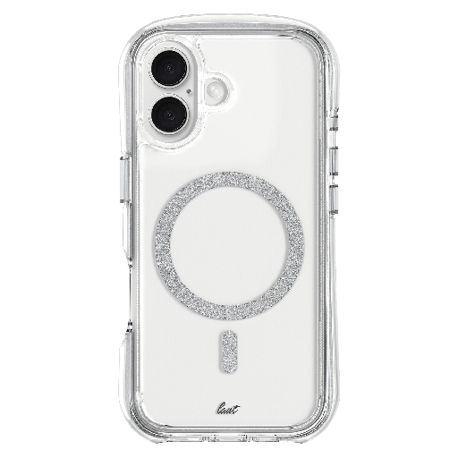 [L_IP24A_AS_SL] Laut - Aero Sparkle Magsafe Case For Apple Iphone 16 - Crystal Silver