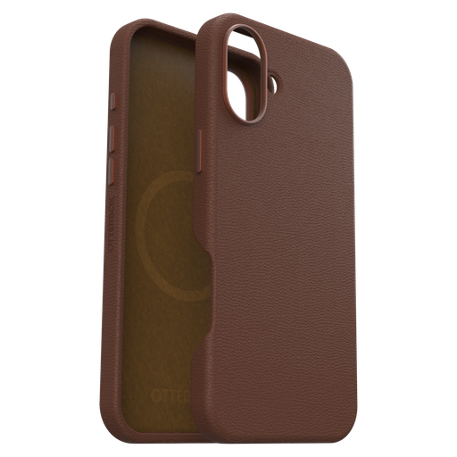 [77-96287] Otterbox - Symmetry Cactus Leather Magsafe Case For Apple Iphone 16 Plus - Rich Adobe
