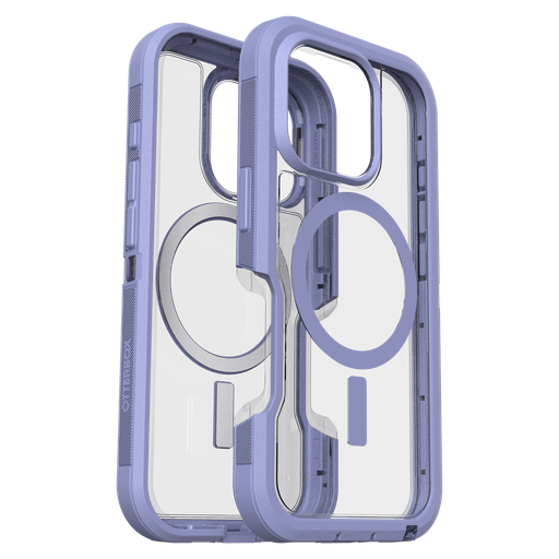 [77-96096] Otterbox - Defender Pro Xt Clear Magsafe Case For Apple Iphone 16 Pro - Lavender Haze