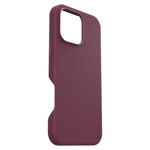 [77-96327] Otterbox - Symmetry Cactus Leather Magsafe Case For Apple Iphone 16 Pro Max - Maroon Bells