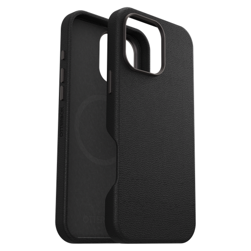 [77-96331] Otterbox - Symmetry Cactus Leather Magsafe Case For Apple Iphone 16 Pro Max - Noir Ash