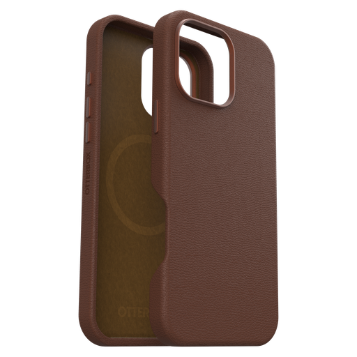 [77-96335] Otterbox - Symmetry Cactus Leather Magsafe Case For Apple Iphone 16 Pro Max - Rich Adobe