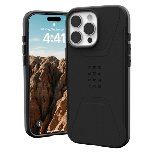 [114445114040] Urban Armor Gear Uag -  Civilian Magsafe Case For Apple Iphone 16 Pro Max - Black