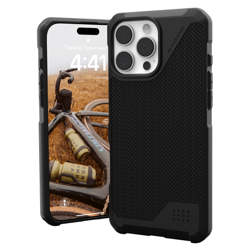 [114453113940] Urban Armor Gear Uag -  Metropolis Lt Magsafe Case For Apple Iphone 16 Pro Max - Kevlar Black