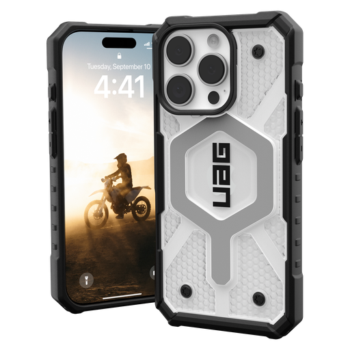 [114464114343] Urban Armor Gear Uag -  Pathfinder Clear Magsafe Case For Apple Iphone 16 Pro - Ice