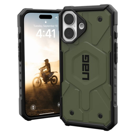 [114470117272] Urban Armor Gear Uag -  Pathfinder Magsafe Case For Apple Iphone 16 - Olive Drab