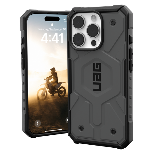[114468113333] Urban Armor Gear Uag -  Pathfinder Magsafe Case For Apple Iphone 16 Pro - Silver