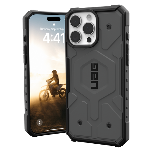 [114469113333] Urban Armor Gear Uag -  Pathfinder Magsafe Case For Apple Iphone 16 Pro Max - Silver