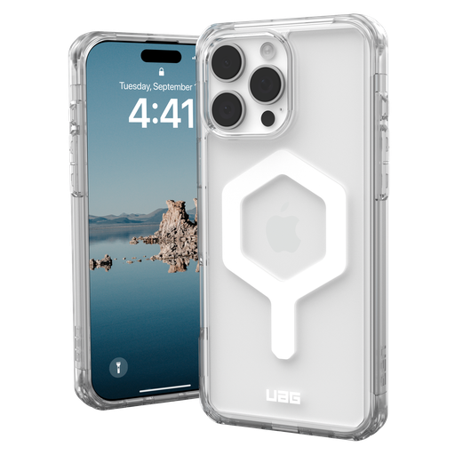 [114481114341] Urban Armor Gear Uag -  Plyo Magsafe Case For Apple Iphone 16 Pro Max - Ice And White