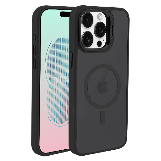 [AA-IPH16PRO-CAMKICK-BLK] Ampd - Acrylic Smoke Camkick Magsafe Case For Apple Iphone 16 Pro - Black