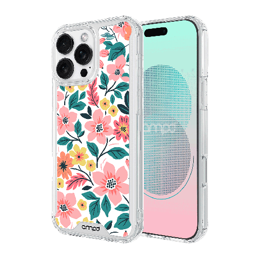[AA-IPH16PRO-HDPRINT-WILDFLWR] Ampd - Tpu   /   Acrylic Hd Print Magsafe Case For Apple Iphone 16 Pro - Wildflower
