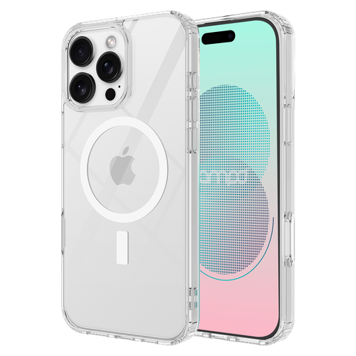 [AA-IPH16PMAX-MAG-CRYSTALCLR] Ampd - Tpu   /   Acrylic Crystal Clear Magsafe Case For Apple Iphone 16 Pro Max - Clear