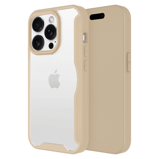 [AA-IPH16PMAX-FLIPWALLET-TAN] Ampd - Tpu   /   Acrylic Wallet Flip Magsafe Case For Apple Iphone 16 Pro Max - Tan