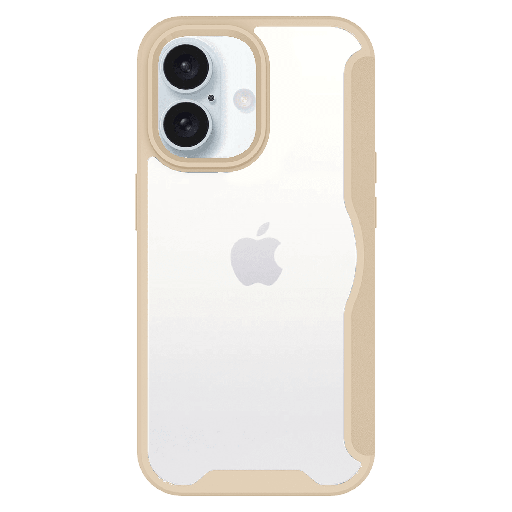 [AA-PLSIPH16-FLIPWALLET-TAN] Ampd - Tpu   /   Acrylic Wallet Flip Magsafe Case For Apple Iphone 16 Plus - Tan