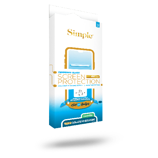 [581311] Simple - 200 Guided Tempered Glass Screen Protector For Apple Iphone 16 Plus  /  Iphone 15 Plus - Clear