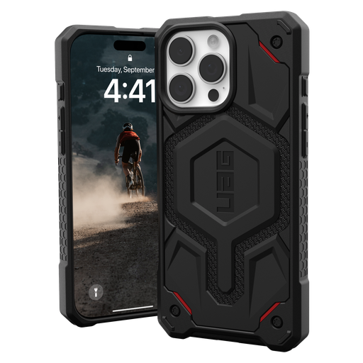 [1144911F4242] Urban Armor Gear Uag -  Monarch Pro Case For Apple Iphone 16 Pro Max - Carbon Fiber Red Accent