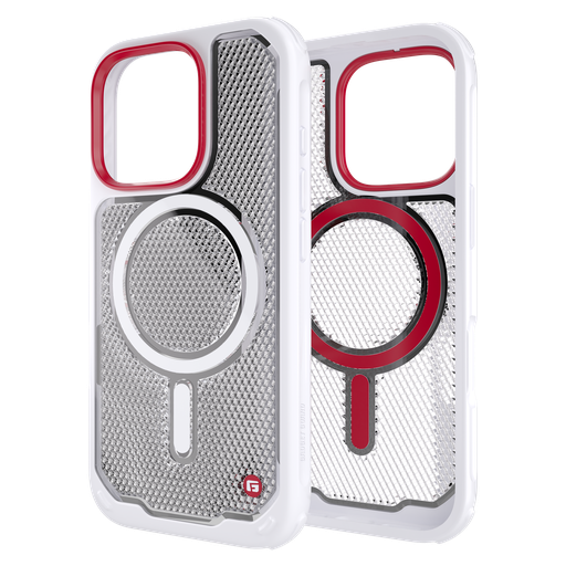 [GGGFRFG218AP03A] Gadget Guard - Reflector Magsafe Case With G-form Protection For Apple Iphone 16 Pro - White
