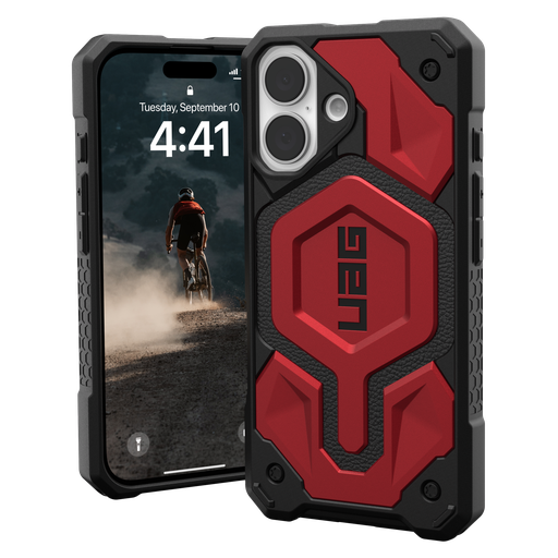 [114458119494] Urban Armor Gear Uag -  Monarch Pro Case For Apple Iphone 16 - Crimson