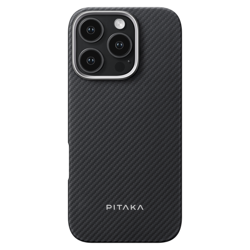 [KI1601PMPA] Pitaka - Magez Case Pro 4 Magsafe Case For Apple Iphone 16 Pro Max - Black And Grey Twill