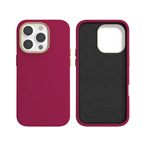 [CS-I16PM-DLT-BU] Dual  Layer Tough Case for iPhone 16 Pro Max -Burgundy