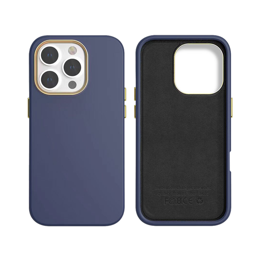 [CS-I16P-DLT-DBL] Dual  Layer Tough Case for iPhone 16 Pro -Dark Blue