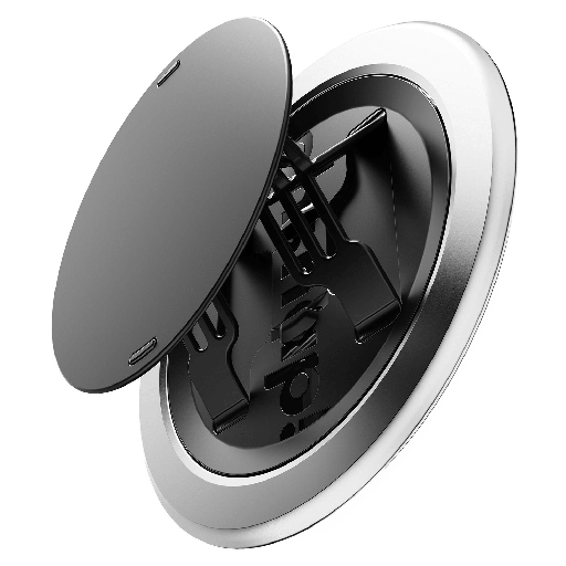 [PH-S4L-SLV-001] Ohsnap - Snap 4 Luxe Phone Grip - Pure Silver