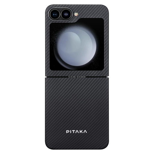 [FBFLIP6] Pitaka - Magez Case 5 Case For Samsung Galaxy Z Flip6   /   Galaxy Z Flip7 Fe - Black And Grey