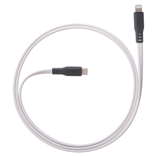 [FC6-WHTBX-266515] Ventev - Flat Usb C To Apple Lightning High Speed Tangle-free Cable 6ft - White
