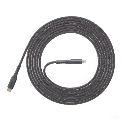 [AC10-STLBX-266504] Ventev - Alloy Usb C To Apple Lightning High Speed Ultradurable Cable 10ft - Steel