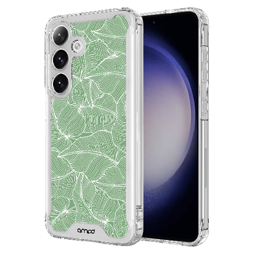 [AA-SAMS24FE-HDPRINT-PALM] Ampd - Tpu  /  Acrylic Hd Print Case For Samsung Galaxy S24 Fe - Clear