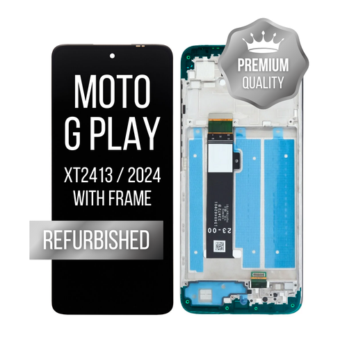 [LCD-XT24132-WF-BK] LCD Assembly with Frame Compatible For Motorola Moto G Play 2024 (XT2413-2 / 2024) (Black) (Premium)