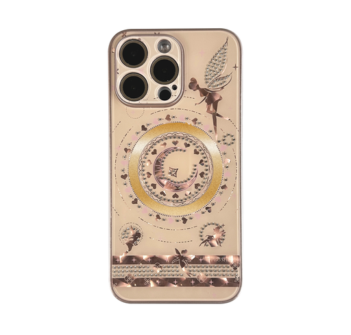 [CS-I16PM-GFL-GO] Golden Fairy Luxury Case for iPhone 16 Pro Max - Golden