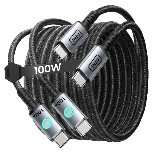 [C11-P1] Iniu - Leopard Usb C To Usb C Cable 100w - Black