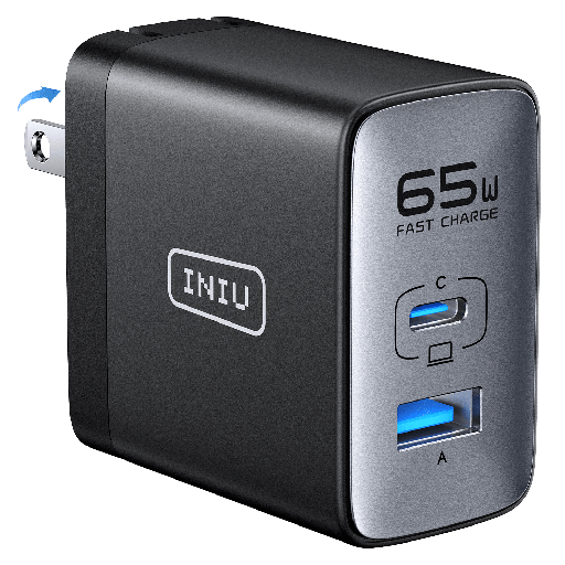 [A31-P1] Iniu - Leopard Wall Charger 65w - Black