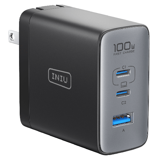 [A32-P1] Iniu - Leopard Wall Charger 100w - Black