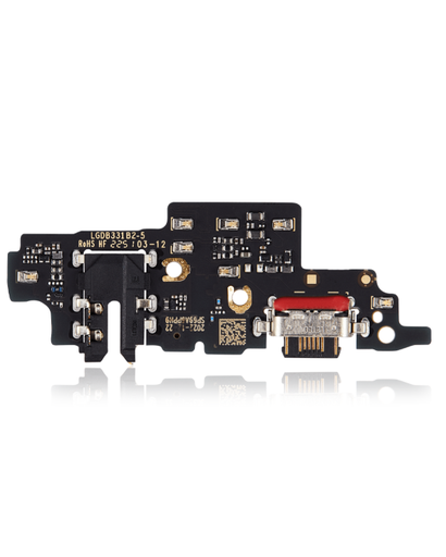 [SP-XT2313-CPBWHJ] Charging Port Board With Headphone Jack For Motorola Moto G 5G (XT2313 / 2023) (Premium)