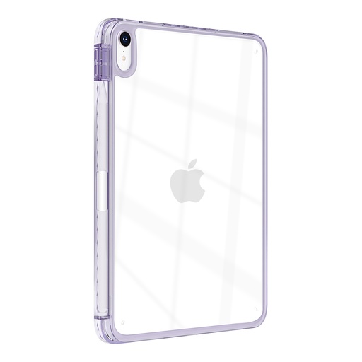 [CS-IPAIR11-TCE-PU] Transparent Colored Edge Case for iPad Air 11 (2024/2025) / iPad Pro 11 / Air 4 / Air 5 - Purple