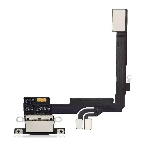 [SP-I16P-CPB-BK] Charging Port Flex Cable Compatible For iPhone 16 Pro (Premium) (Black Titanium)
