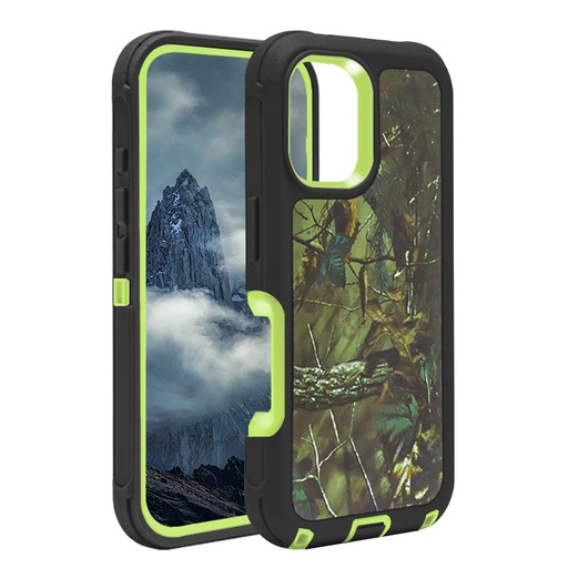[CS-I16M-OBD-CGR] DualPro Protector Case for iPhone 16 Plus - Camouflage Green